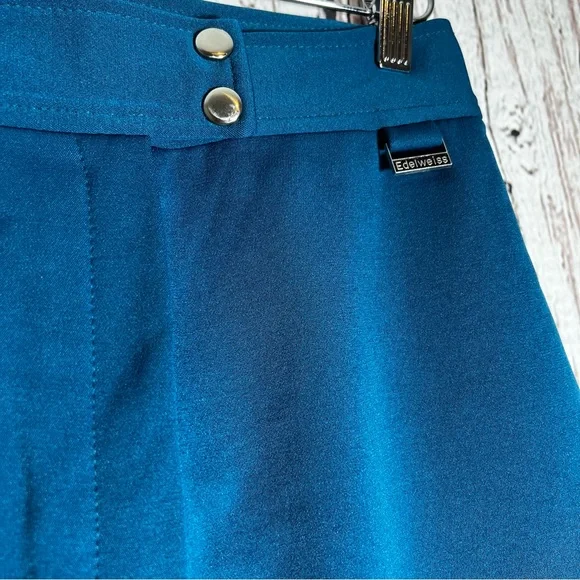 Vintage Edelweiss Fitted Stretch USA Made Outdoor Stirrup Ski Winter Pants SZ 6 - Picture 4 of 13